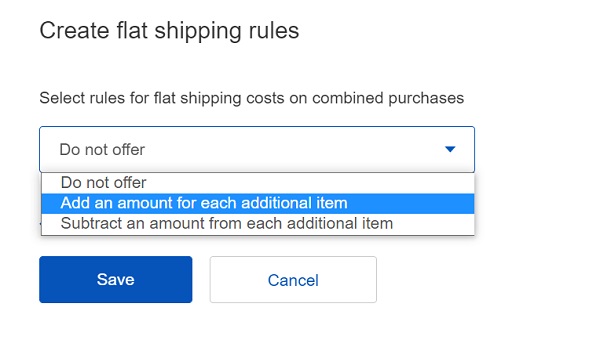 ebay同梱設定方法・発送ルール